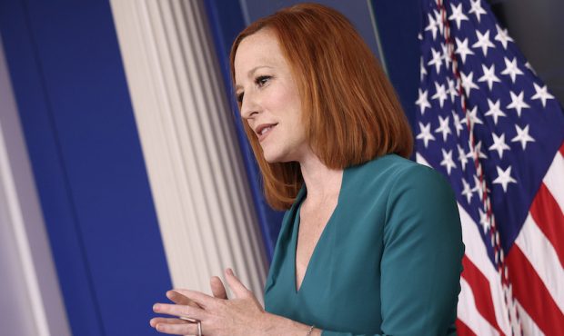 White House Press Secretary Jen Psaki answers questions during the daily briefing on May 25, 2021 i...