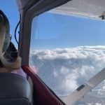 Sparkle Miner, age 12, of Lehi, hopes to become the youngest woman pilot in Utah. She flies with her father, Kent Miner, a pilot.
