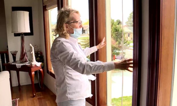 Debra Gamero now gets a clean view of the Salt Lake Valley through her replaced windows. (KSL TV)...