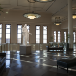 One of the central features of the Conference Center experience are a replica of sculptor Bertel Thorvaldsen’s masterpiece, the Christus. (The Church of Jesus Christ of Latter-day Saints)