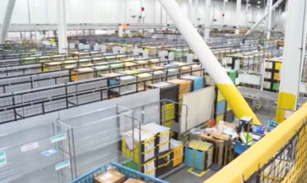 Inside the massive Amazon delivery station in American Fork (KSL TV)...