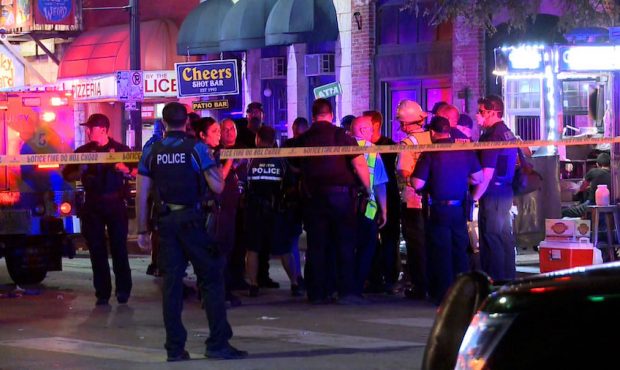 At least 13 people were injured in a shooting in downtown Austin, authorities say. (Metro Video Ser...