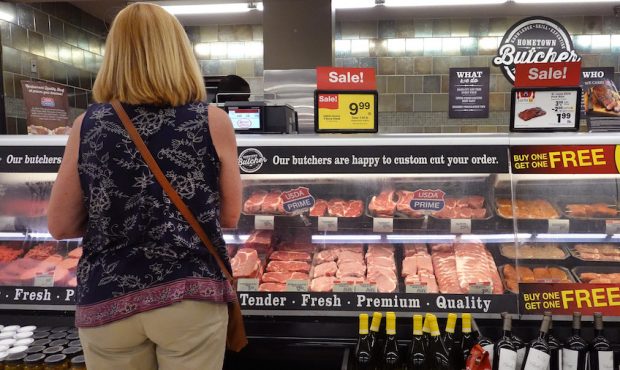 A customer shops for meat at a supermarket on June 10, 2021 in Chicago, Illinois. (Photo by Scott O...