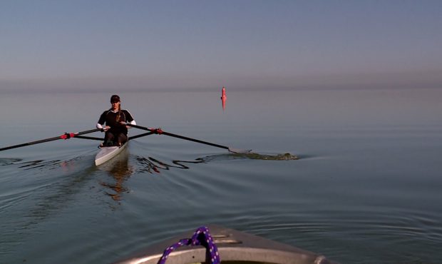 Olympic rower Kathleen Noble trains on the Great Salt Lake as often as possible. (File photo/Josh S...