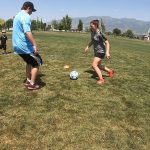 Steve Harris has coached his oldest daughter, Kaitlyn Harris since she was in preschool. She now plays on an all-star competition team. (KSL TV)