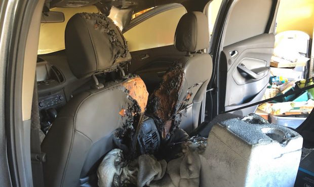 Last month, Jane Jensen went to hop in her car only to discover it was scorched. (KSL TV)...