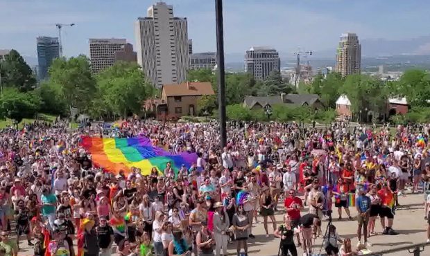 Thousands march in June 2021 Rainbow March...