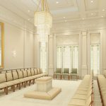 Rendering of a sealing room in the Pocatello Idaho Temple. (The Church of Jesus Christ of Latter-day Saints)