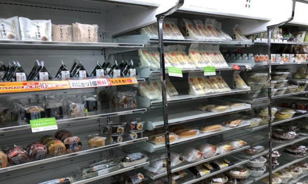 A selection of meals and snacks in a Tokyo 7-Eleven. (Alex Cabrero, KSL TV)...