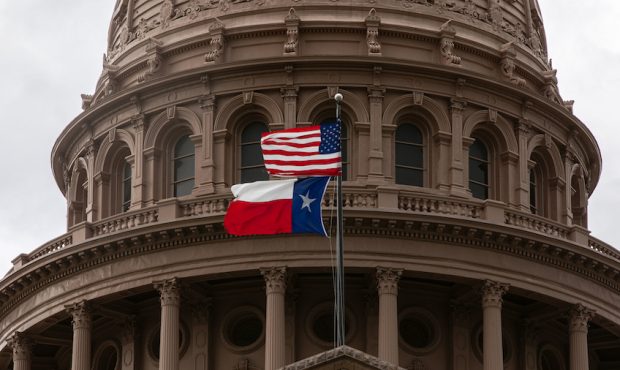 The Texas Capitol is seen on the first day of the 87th Legislature's special session on July 8, 202...