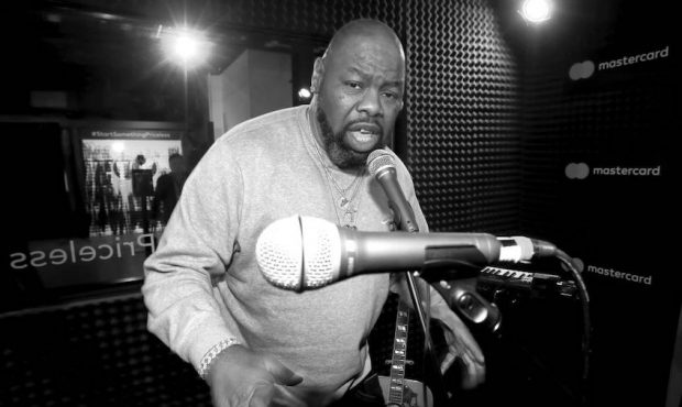 Biz Markie in recording studio during #TBT Night Presented By Buzzfeed at Mastercard House on Janua...