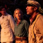(L-R) Jack Whitehall as MacGregor, Emily Blunt as Lily and Dwayne Johnson as Frank in Disney's JUNGLE CRUISE.
Photo by Frank Masi (c) 2021 Disney Enterprises, Inc. All Rights Reserved.
