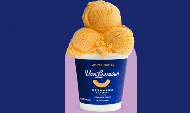 Van Leeuwen's mac & cheese ice cream, created in collaboration with Kraft. (Van Leeuwen/Kraft/Busin...
