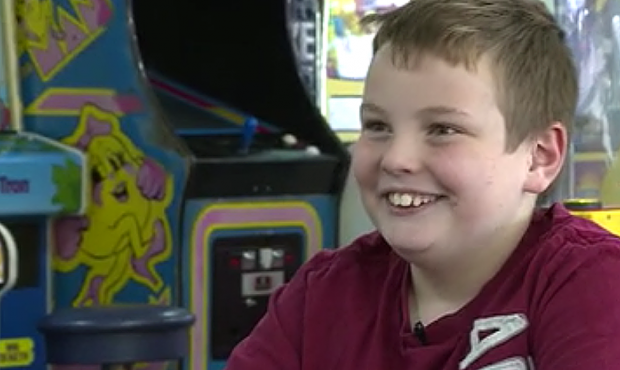 9-year old Dom loves playing video games and riding his bike. (KSL TV)...