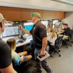 Campers get a look inside the Utah County Sheriff's Command Center. (KSL TV)