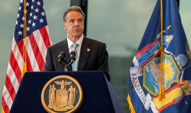 FILE: New York Gov. Andrew Cuomo during a press conference at One World Trade Center announced 70% ...