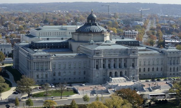 FILE: The Library of Congress seen from the U.S. Capitol dome. (Photo by Olivier Douliery-Pool/Gett...