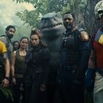 (L-r) JOEL KINNAMAN as Colonel Rich Flag, ALICE BRAGA as Sol Soria, DANIELA MELCHIOR as Ratcatcher 2, KING SHARK, IDRIS ELBA as Bloodsport and JOHN CENA as Peacemaker in Warner Bros. Pictures’ superhero action adventure “THE SUICIDE SQUAD,” a Warner Bros. Pictures release.