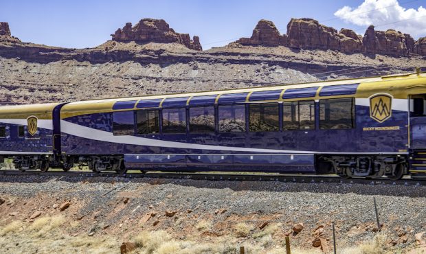 The train passes close to attractions such as Arches National Park in Utah. The rail line offers ad...