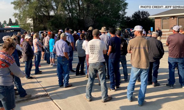 After more than 100 farmers gathered outside the USDA Service Center last week, the office was shut...