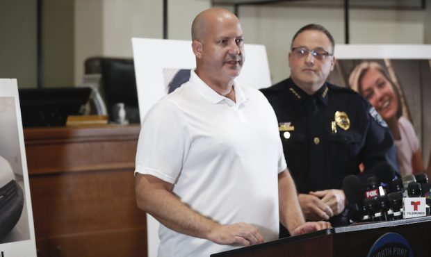FILE: Joe Petito (L) pleas for help during a news conference to help finding his missing daughter G...