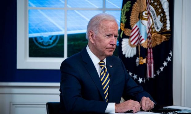WASHINGTON, DC - SEPTEMBER 17: U.S. President Joe Biden participates in a conference call on climat...