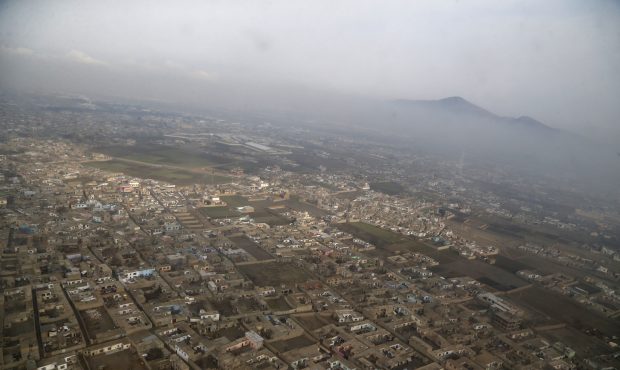 FILE: An aerial view of Kabul near Hamid Karzai International Airport on February 22, 2015 in Kanda...