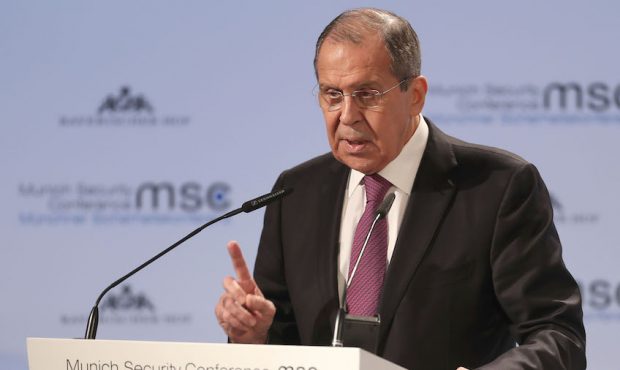 FILE: Russia's Foreign Minister Sergej Lavrov. (Photo by Alexandra Beier/Getty Images)...