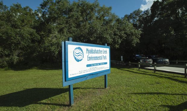 The entrance to the Myakkahatchee Creek Environmental Park on October 20, 2021 in North Port, Flori...