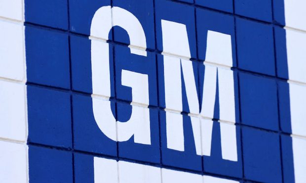 The General Motors logo is displayed at a Chevrolet dealership on August 4, 2021 in Burbank, Califo...