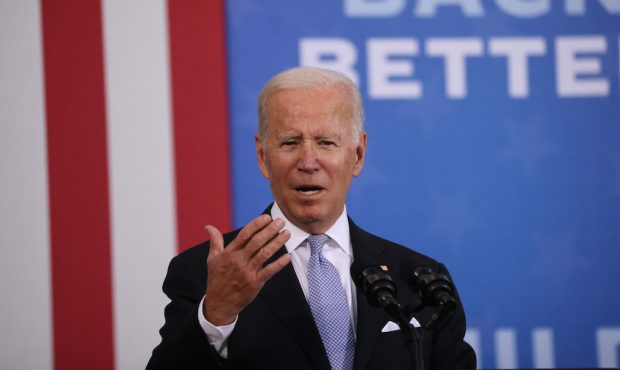 FILE: President Joe Biden speaks at an event at the Electric City Trolley Museum in Scranton on Oct...
