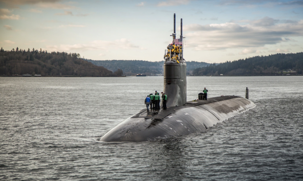 FILE PHOTO: BREMERTON, Wash. (Dec. 15, 2016) The Seawolf-class fast-attack submarine USS Connecticu...