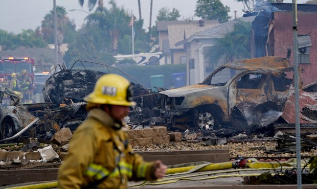 At least two people died when a twin-engine Cessna crashed in a Southern California neighborhood on...