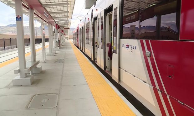 The new Airport Station on UTA's Green TRAX Line opened this weekend. (KSL TV)...