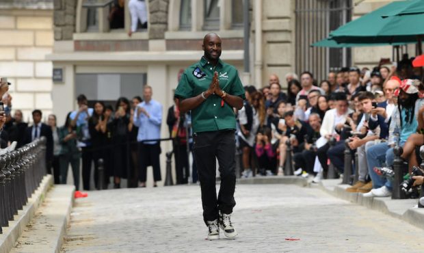 Virgil Abloh walks the runway during the Louis Vuitton Menswear Spring Summer 2020 show as part of ...