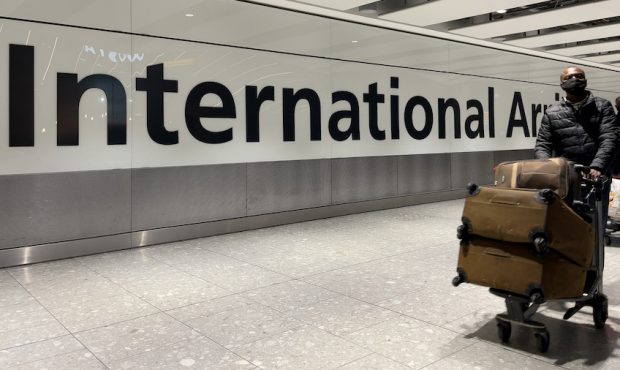 International passengers walk through the arrivals area at Terminal 5 at Heathrow Airport on Novemb...