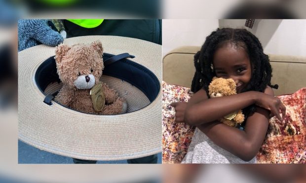 Naomi Pascal, 5, lost her teddy bear while on a hike in Glacier National Park, but it was found by ...