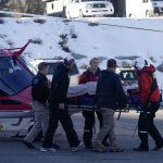 UPD rescues a skier after a search at Goldminer’s Daughter Lodge on Sunday, Nov. 28, 2021 in Alta. (Shafkat Anowar, Deseret News)