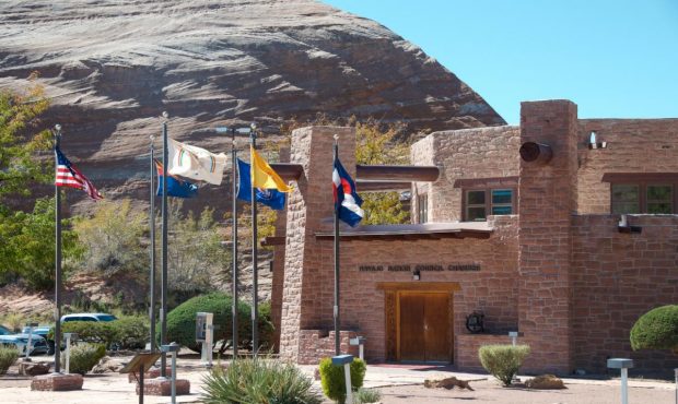 The Navajo Nation Council Chambers in Window Rock, Arizona. (Navajo Nation Council)...