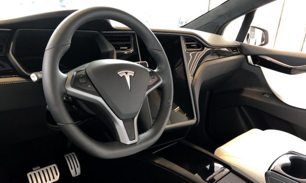 FILE: A view of the interior of a Tesla Model X at a Tesla showroom on March 01, 2019 in San Franci...