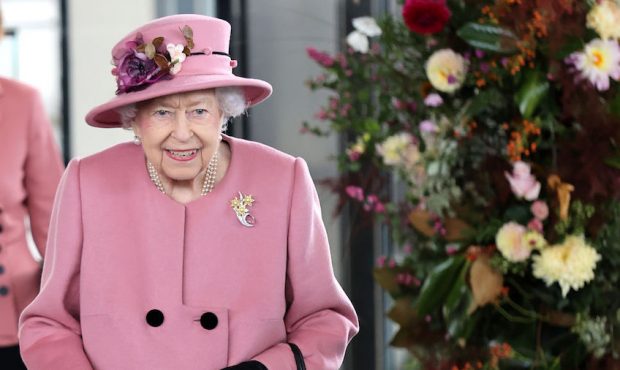 Queen Elizabeth II attends the opening ceremony of the sixth session of the Senedd at The Senedd on...