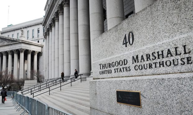 FILE: The Thurgood Marshall United States Courthouse is seen in Manhattan as the jury deliberates i...