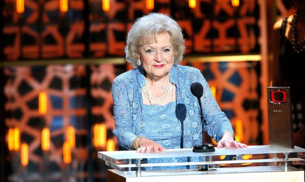 Actress Betty White speaks onstage during the 2015 TV Land Awards at Saban Theatre on April 11, 201...