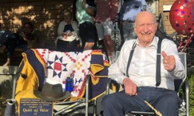 Colonel Gail S. Halvorsen, also known as the "Berlin Candy Bomber," celebrated his 100th birthday S...