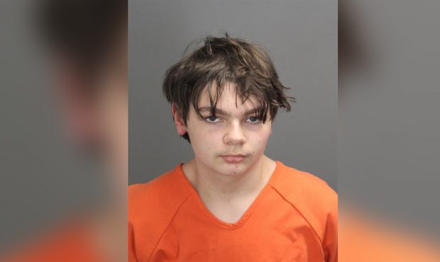 Ethan Crumbley, the teen suspect charged in connection with a deadly shooting at a Michigan high sc...