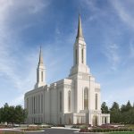 An artist's rendering of the Lindon Utah Temple. (The Church of Jesus Christ of Latter-day Saints)