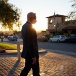 Elder D. Todd Christofferson of the Quorum of the Twelve Apostles arrives at the Mormon Battalion Historic Site at San Diego on Friday, January 28, 2022. (Intellectual Reserve, Inc.)