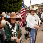 At the Old Town San Diego State Historic Park in San Diego, California, on Saturday, January 29, 2022, many gather in period clothing to celebrate the 175th anniversary of the Mormon Battalion’s arrival in the city. (Intellectual Reserve, Inc.)