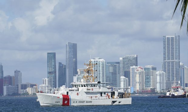 FILE PHOTO - The U.S. Coast Guard ship Bernard C. Webber, leaves the coast guard base, Monday, July...