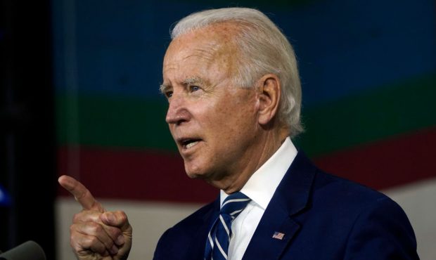 NEW CASTLE, DE - JULY 21: Democratic presidential candidate former Vice President Joe Biden speaks ...